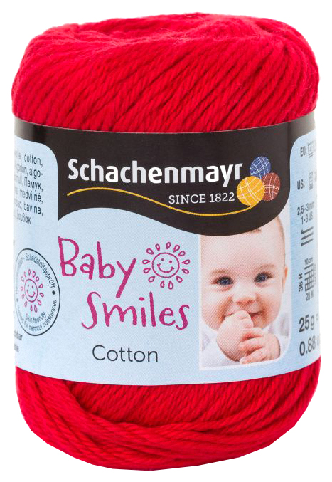 

Пряжа Schachenmayr 9807350 Cotton Baby Smiles (01030, rot), Красный, Cotton