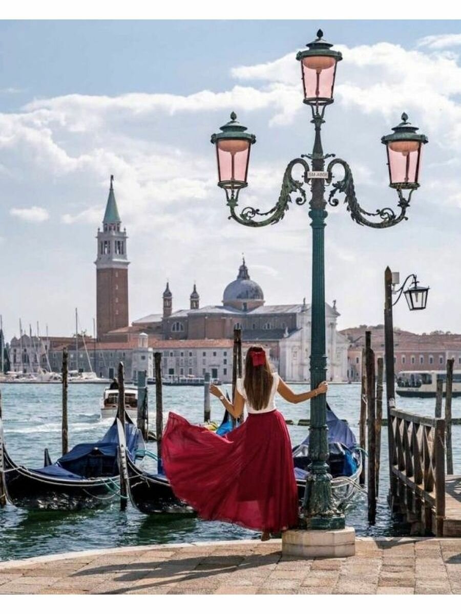 Картина по номерам Colibri Девушка в Венеции, 40х50 см