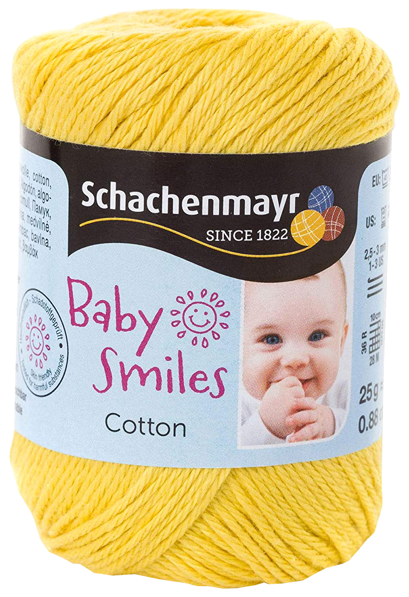 

Пряжа Schachenmayr 9807350 Cotton Baby Smiles (01022, sonne), Желтый, Cotton