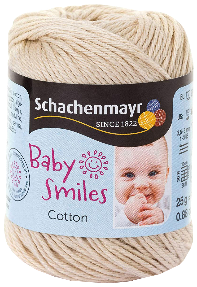 

Пряжа Schachenmayr 9807350 Cotton Baby Smiles (01010, kamel), Бежевый, Cotton