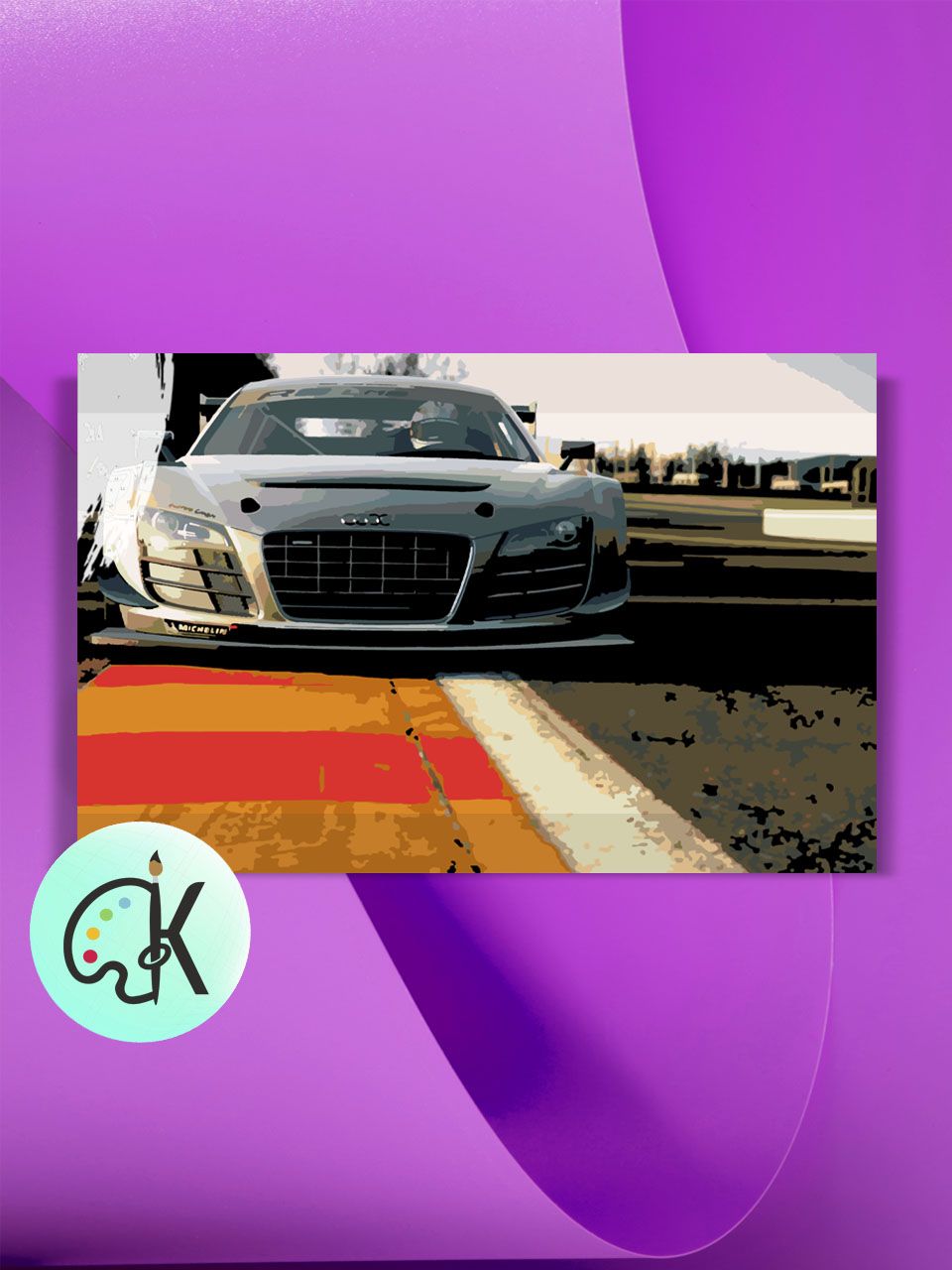 

Картина по номерам на холсте Культура Цвета Audi R8 постер, 40 х 60 см, Audi R8 постер