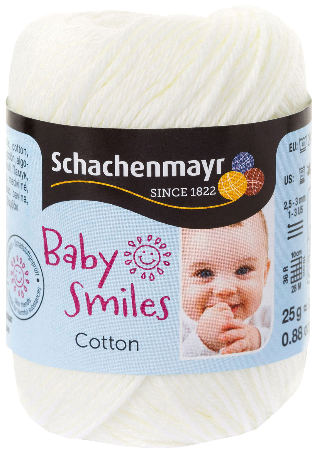 фото Пряжа schachenmayr 9807350 cotton baby smiles (01002, natur)