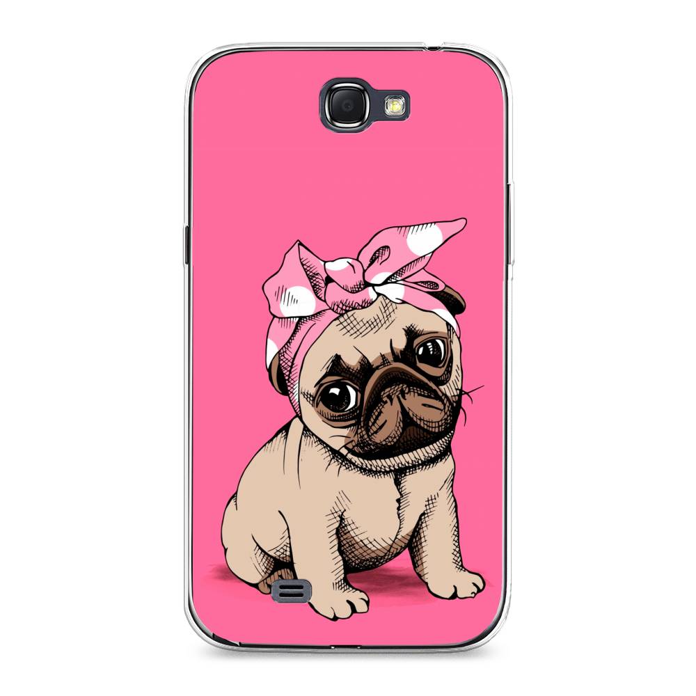 

Чехол Awog на Samsung Galaxy Note 2 / Самсунг Note 2 "Dog Pin-Up", Розовый;бежевый, 23250-2