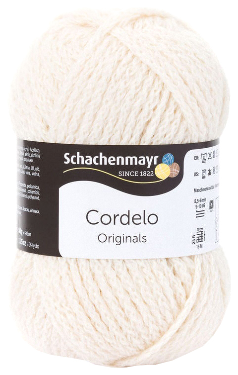 фото Пряжа schachenmayr 9807572 cordelo originals (00002, creme)