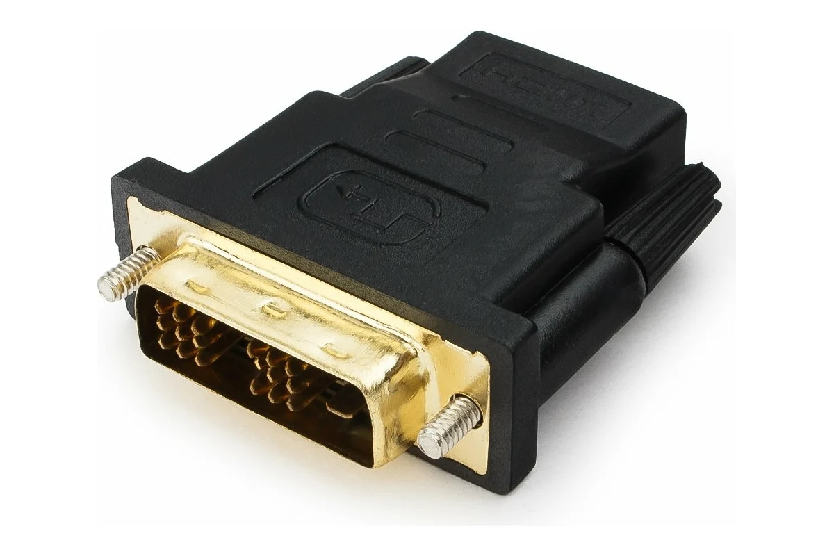 

Переходник Cablexpert HDMI-DVI вилка-розетка черный