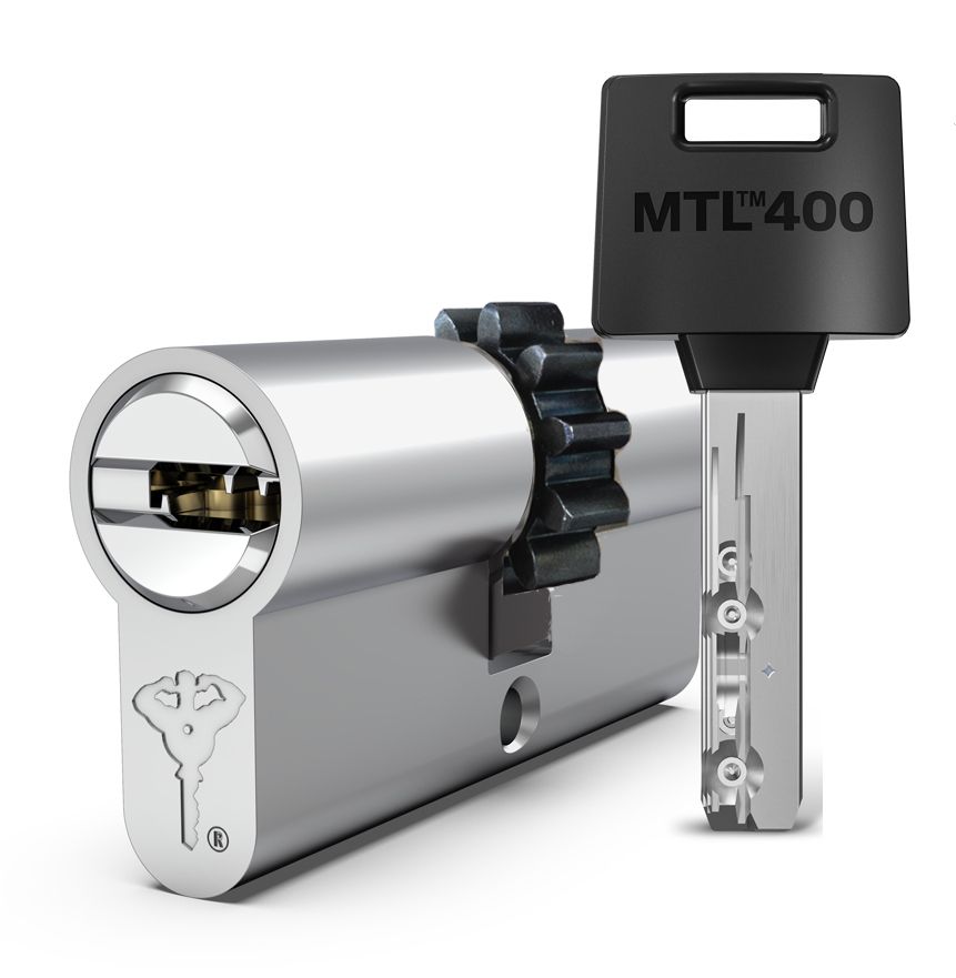 

Цилиндровый механизм Mul-T-Lock MTL400 71 (33x38) ключ-ключ никель шестеренка, Серебристый