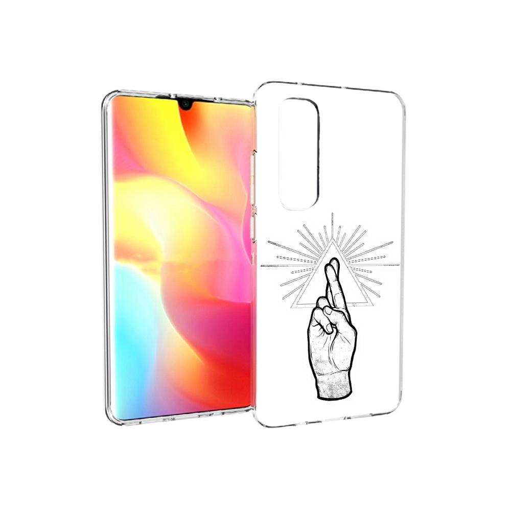 

Чехол MyPads Tocco для Xiaomi Mi Note 10 Lite черно белая рука (PT149714.254.681), Прозрачный, Tocco