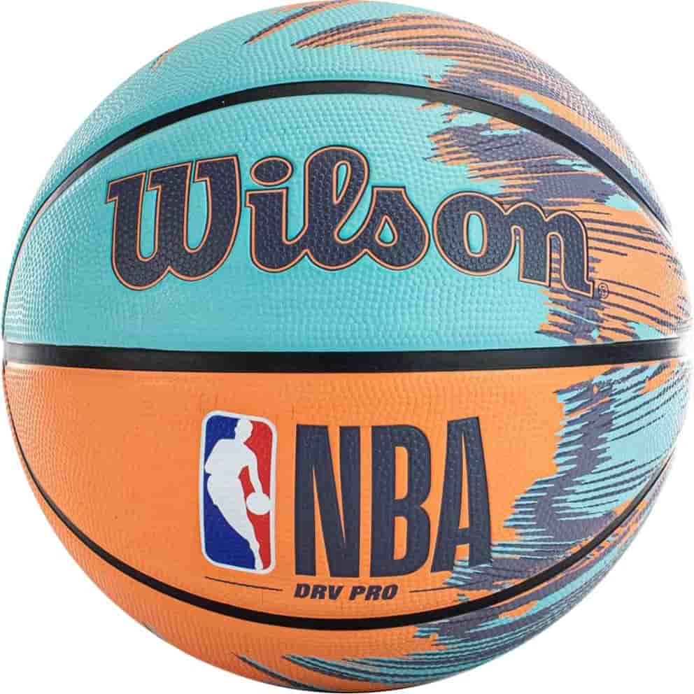 

Wilson NBA DRV PRO STREAK BSKT (WZ3012501XB7) Мяч баскетбольный, Оранжевый;голубой