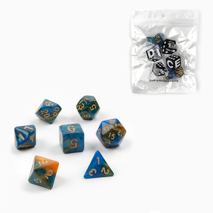 

Набор кубиков для D&D Dungeons and Dragons, ДнД Время игры, серия: D&D, 7 шт разноцветный, Развлечения