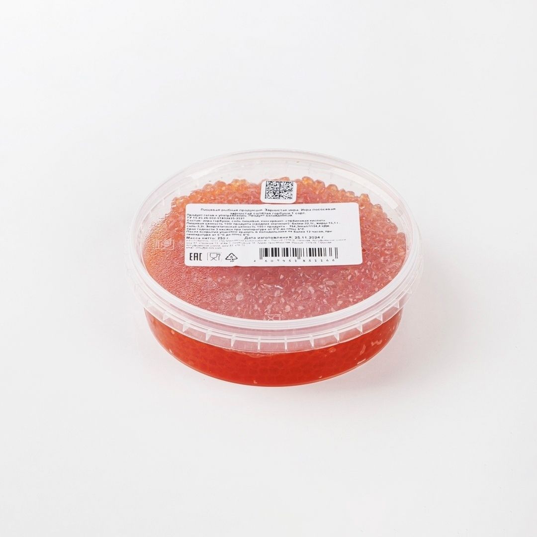 

Икра горбуши красная 250 г