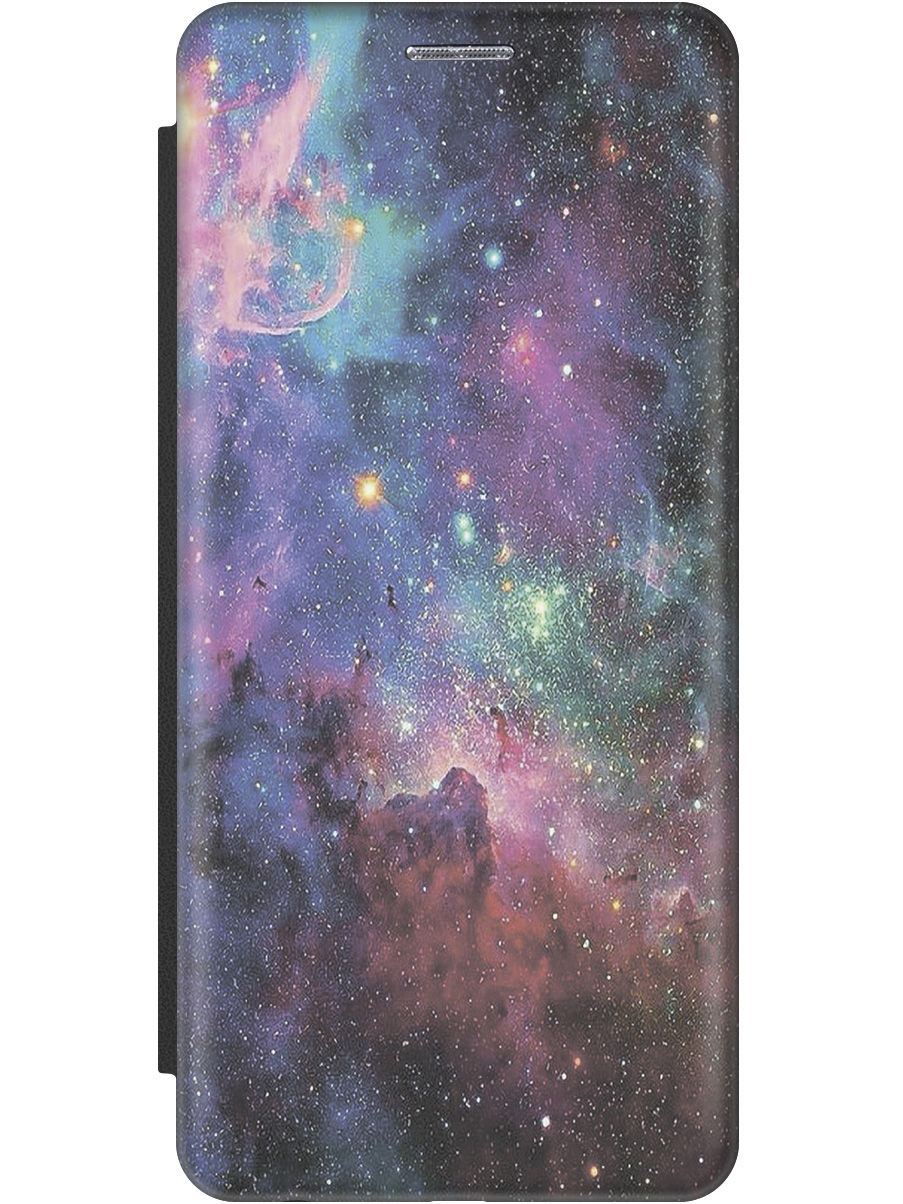 

Чехол-книжка на Xiaomi Redmi 13C "Волшебный космос" черный, Голубой;фиолетовый;синий, 20001466