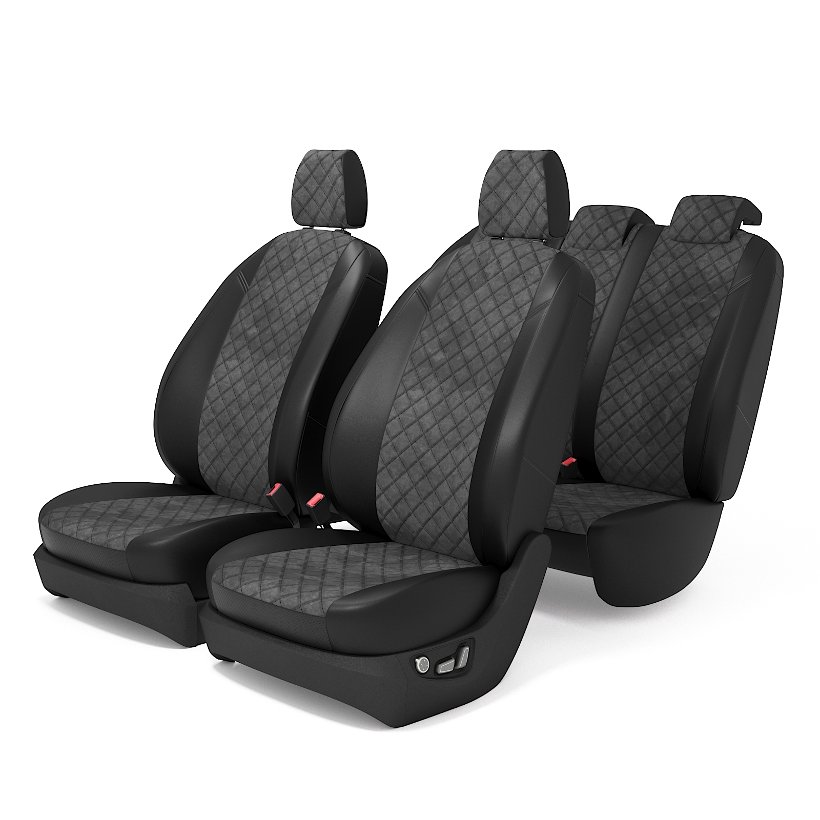 

Авточехлы для Ниссан Патрол 5 Y61 с 1997 по 2010 год, Алькантара Ромб, PPatrolY619710