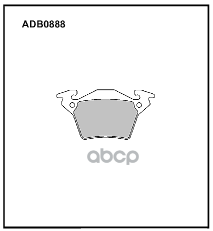 

Тормозные колодки ALLIED NIPPON задние дисковые adb0888