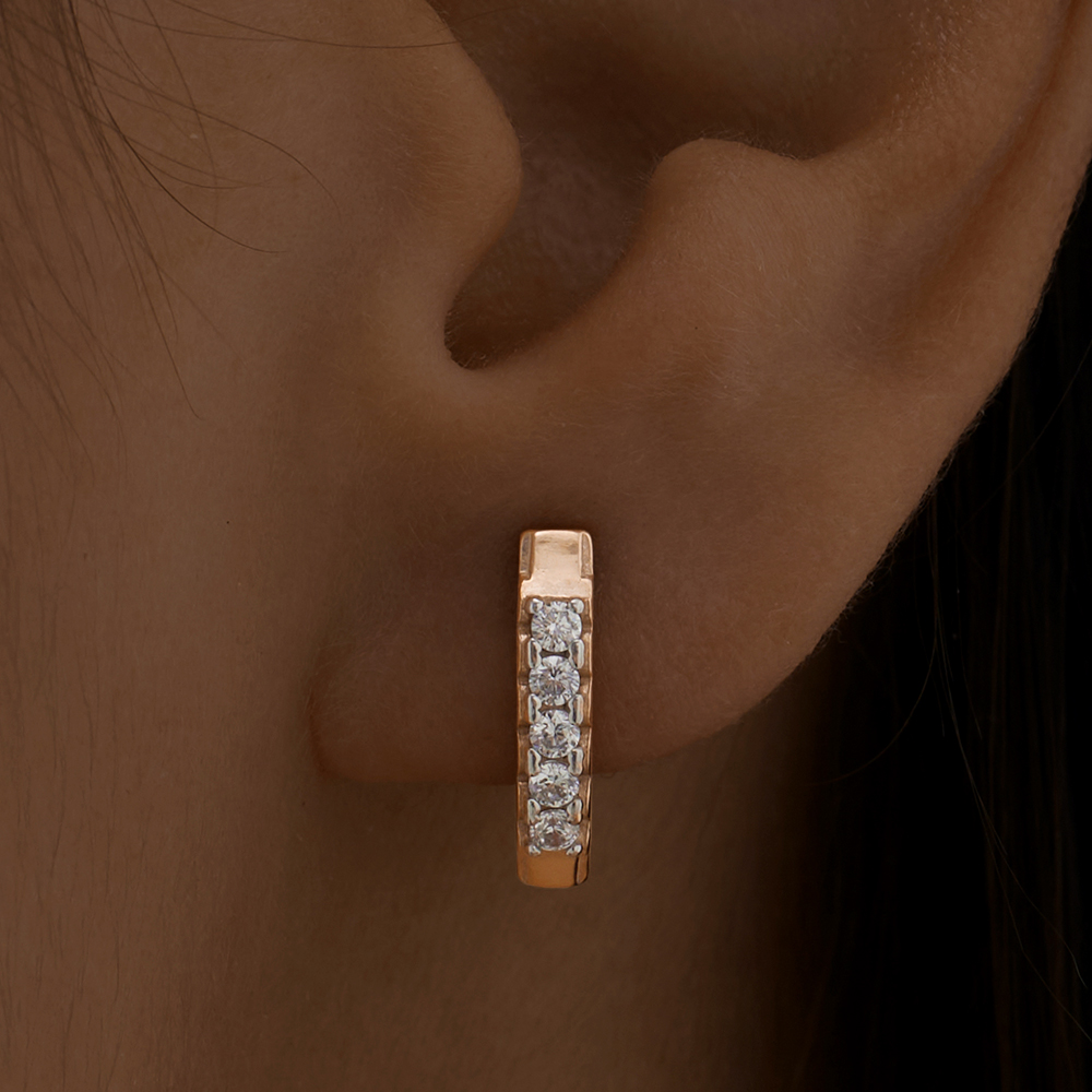

Серьги из серебра ЮВЕЛИР КАРАТ 2128348/9п, фианит, 2128348/9п