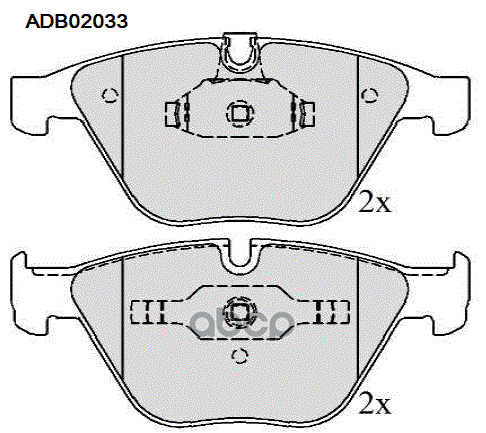 

Тормозные колодки ALLIED NIPPON передние дисковые adb02033