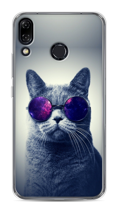 

Чехол Awog на Asus Zenfone 5 ZE620KL "Космический кот", Красный, 43350-1