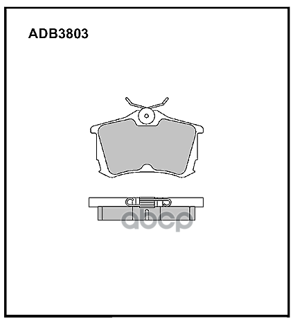 

Тормозные колодки ALLIED NIPPON задние дисковые adb3803