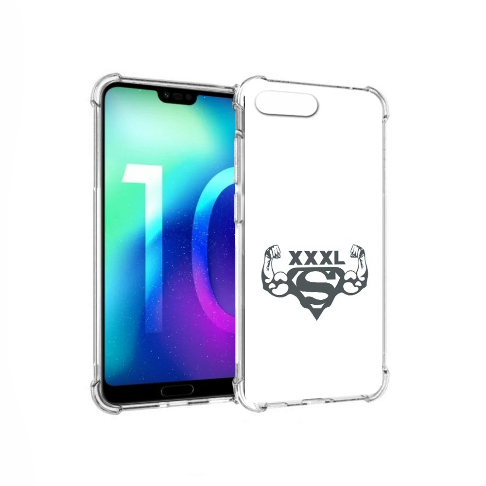 

Чехол MyPads Tocco для Huawei Honor 10 бодибилдинг супермен (PT142657.34.237), Прозрачный, Tocco