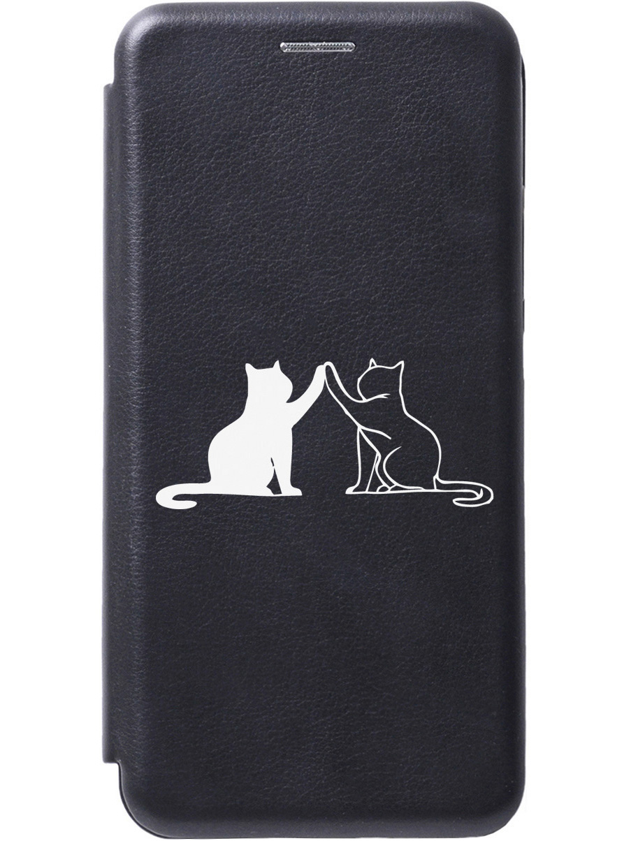 

Чехол-книжка на Xiaomi Redmi 13C "Cats W" черный, Черный;серебристый, 20001466