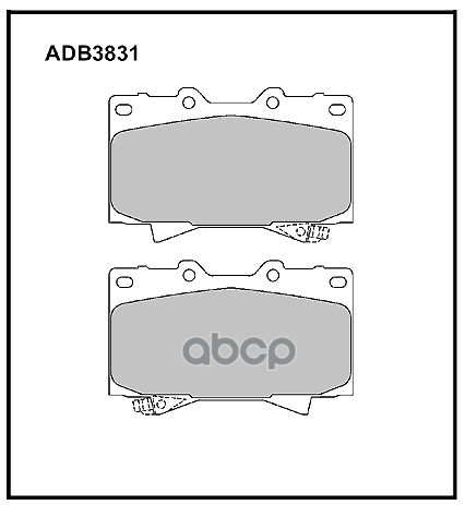 

Тормозные колодки ALLIED NIPPON передние дисковые adb3831