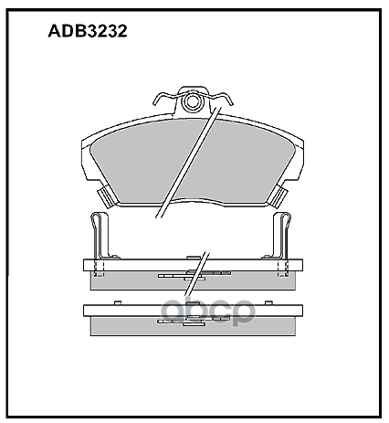 

Тормозные колодки ALLIED NIPPON передние дисковые adb3232