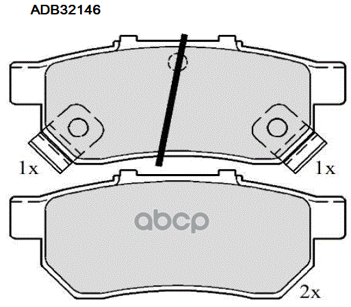 

Тормозные колодки ALLIED NIPPON задние дисковые adb32146