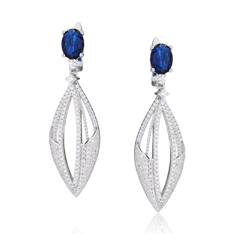 

Серьги серебряные с фианитами Ювелир Карат AA6646-E