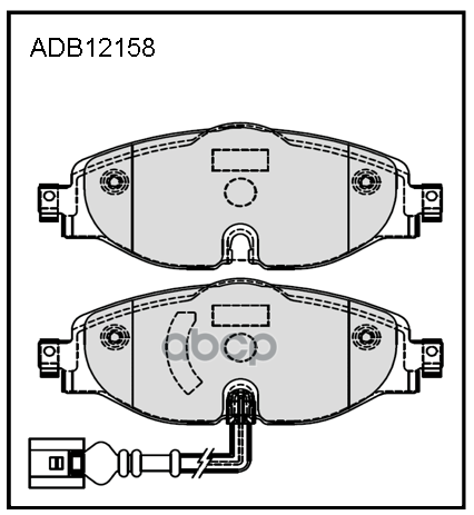

Тормозные колодки ALLIED NIPPON передние дисковые adb12158