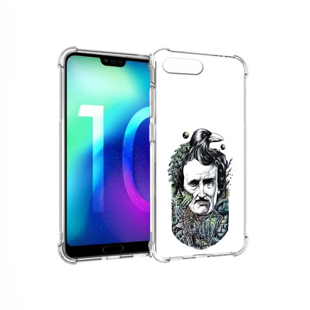 

Чехол MyPads Tocco для Huawei Honor 10 Эдгар Аллан с вороном (PT142657.34.203), Прозрачный, Tocco