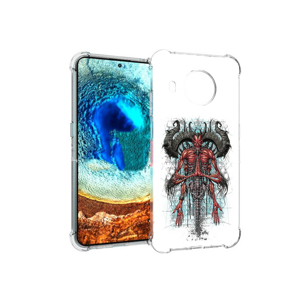 

Чехол MyPads Tocco для Nokia X20 дьявол (PT159436.101.340), Прозрачный, Tocco