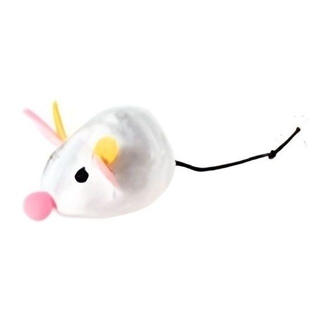

Игрушка для кошек мышь белая 9 см