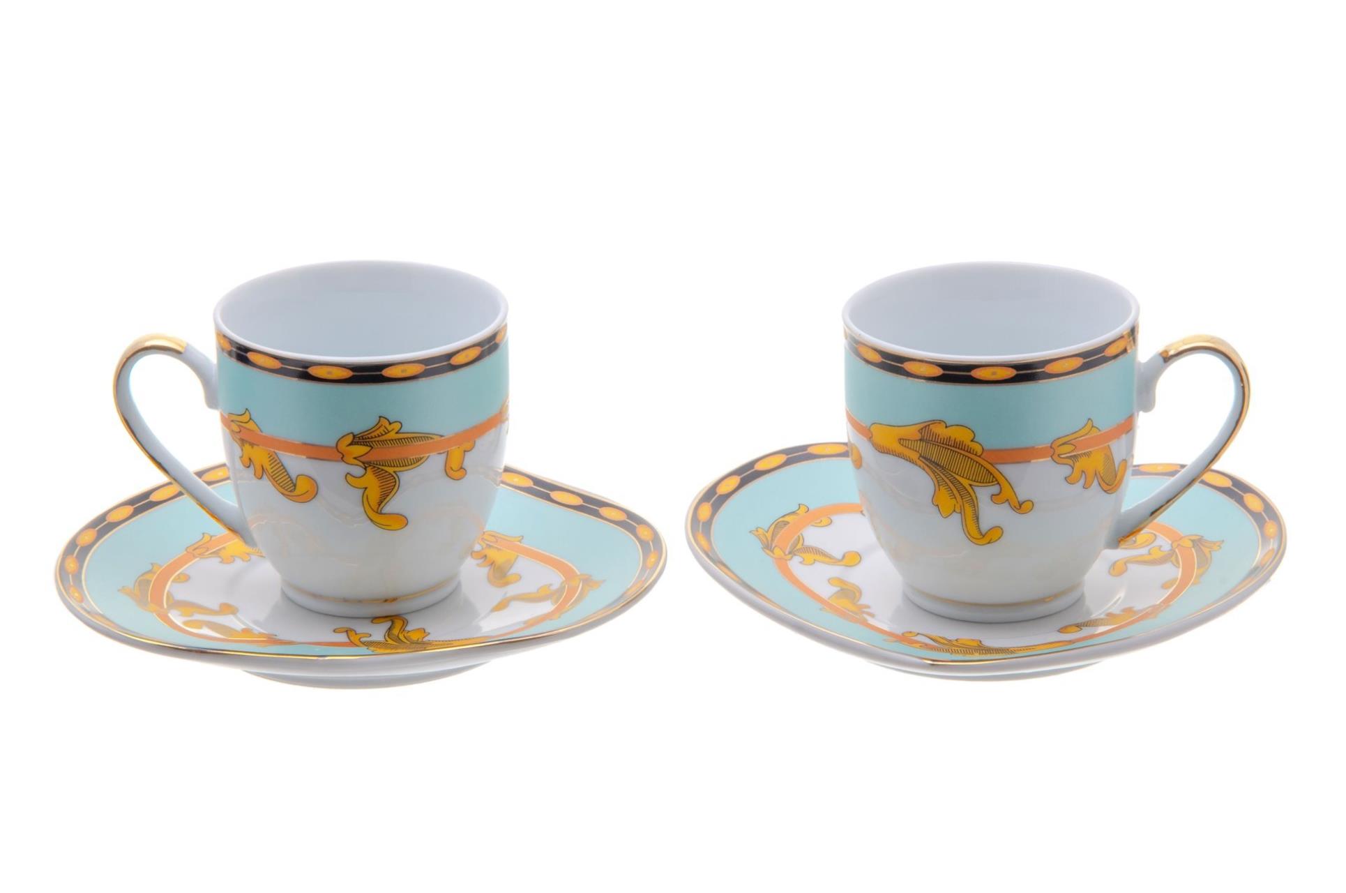 

Набор из 2 кофейных пар, фарфор, Компания "Arti-M Collection", Россия, 2000-2010 гг., 395939