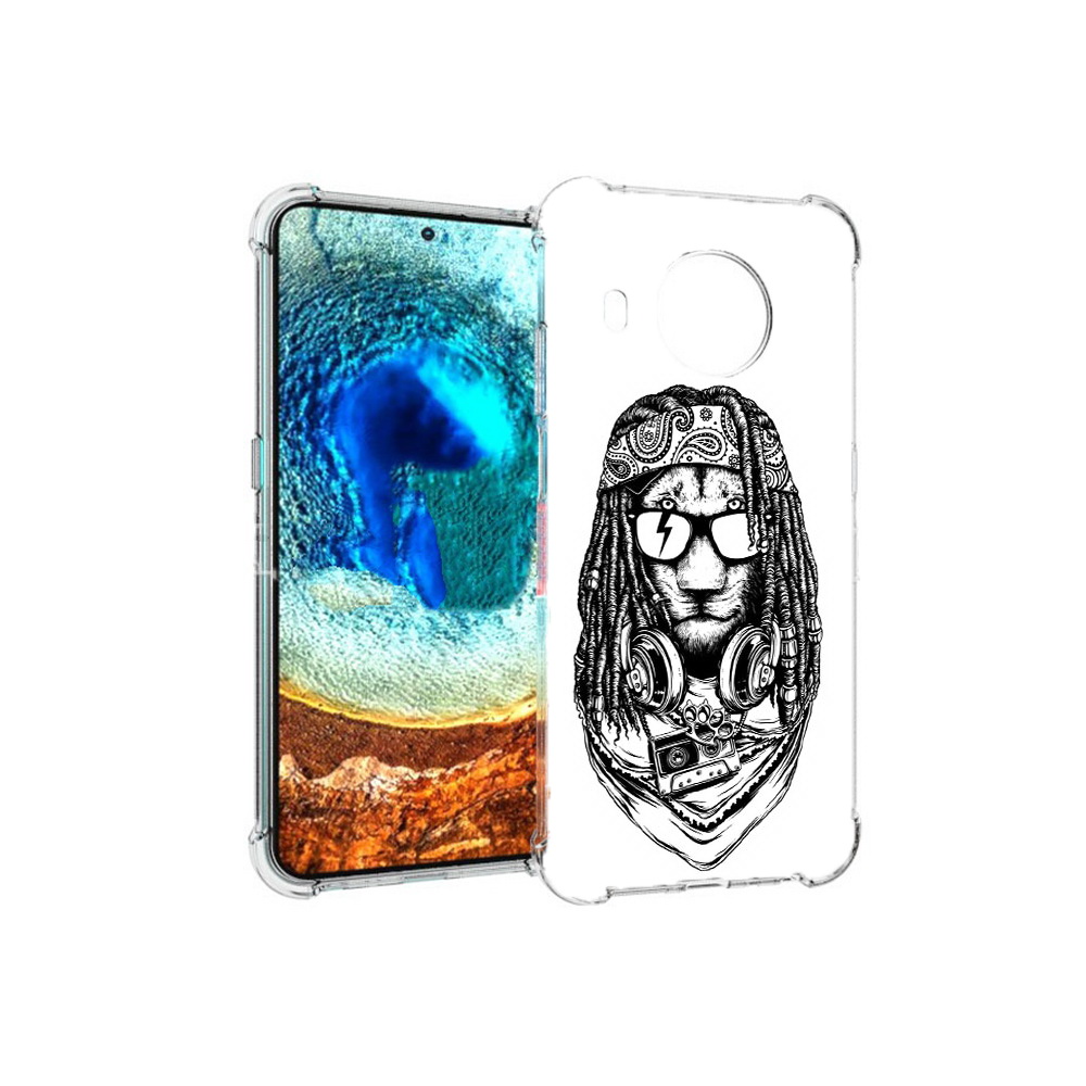 

Чехол MyPads Tocco для Nokia X20 дреды льва (PT159436.101.338), Прозрачный, Tocco