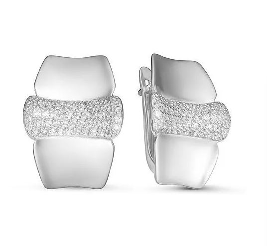 

Серьги из серебра Golden Eagle с126021, фианит, с126021