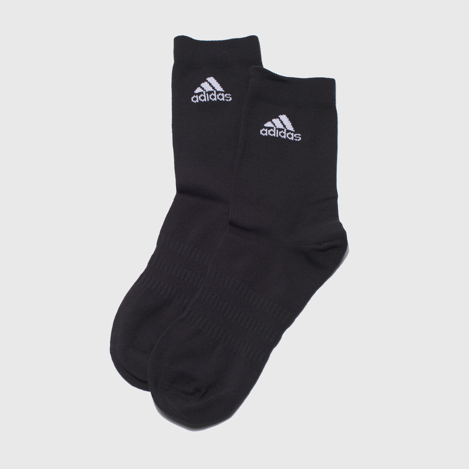 

Носки унисекс Adidas Light Crew 095A черные S, Черный, Light Crew