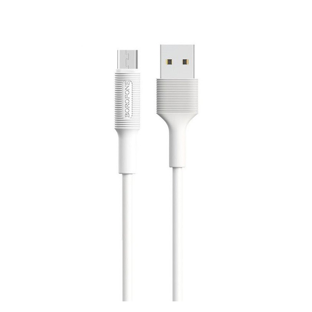 

Кабель BOROFONE BX1 EzSync USB - Micro-USB, 2.4 А, 1 м, белый, BX1 EzSync