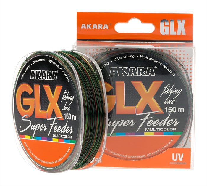 Леска Akara GLX Super Feeder 150 м 0,28 мм мультиколор