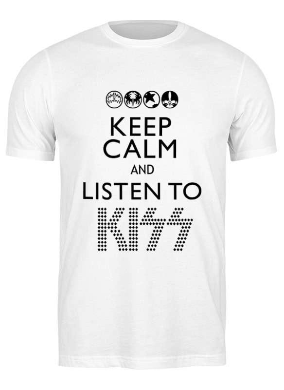 

Футболка мужская Printio Kiss (кисс) белая 2XL, Белый, Kiss (кисс)