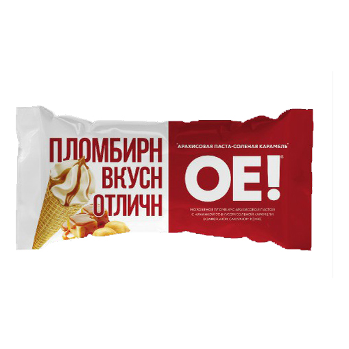 

Мороженое пломбир ОЕ! арахисовая паста-соленая карамель 80 г