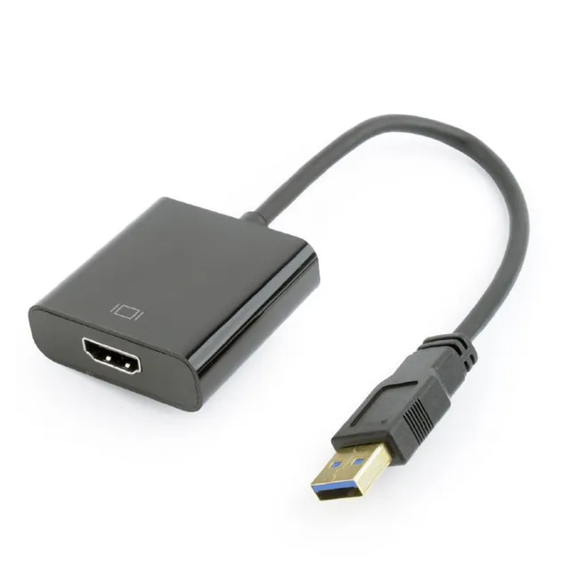 Видеоадаптер (конвертер) USB 3.0 HDMI Cablexpert A-USB3-HDMI-02, черный