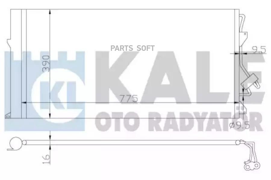 

Радиатор кондиционера AUDI Q7- PORSCHE CAYENNE- VOLKSWAGEN TOUAREG