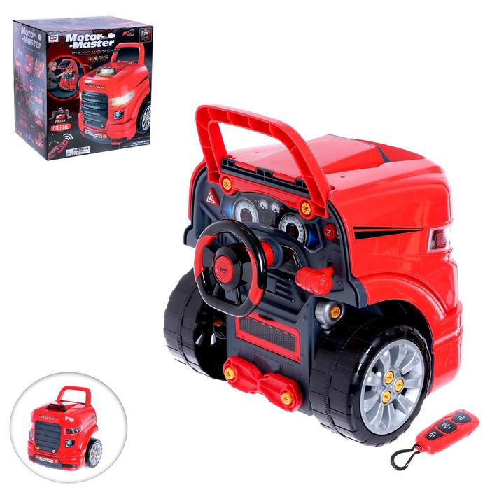 

Набор инструментов, мастерская собери двигатель Дальнобойщик, Красный;черный, собери двигатель "Дальнобойщик"