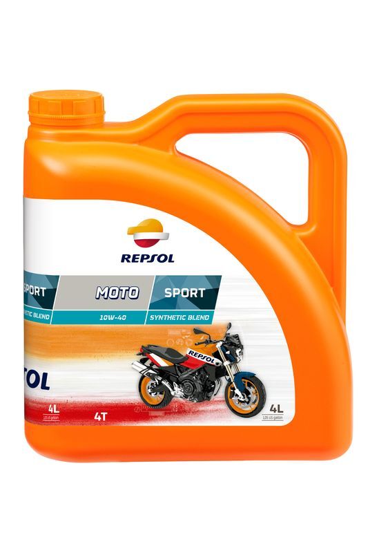 

Масло моторное Repsol 4T Moto Sport Repsol синт. API SL 10W-40 4 л.
