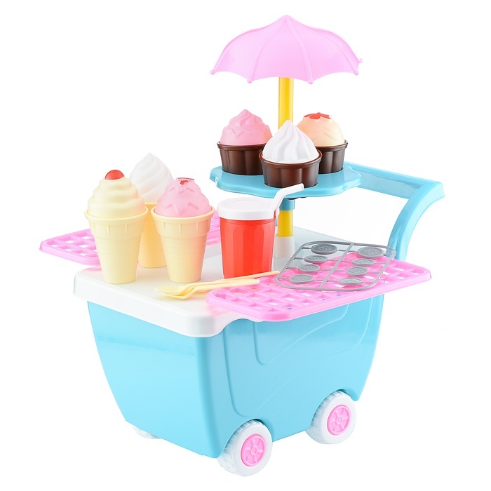 Набор игрушечных продуктов Стром Тележка с мороженым, детский, игровой