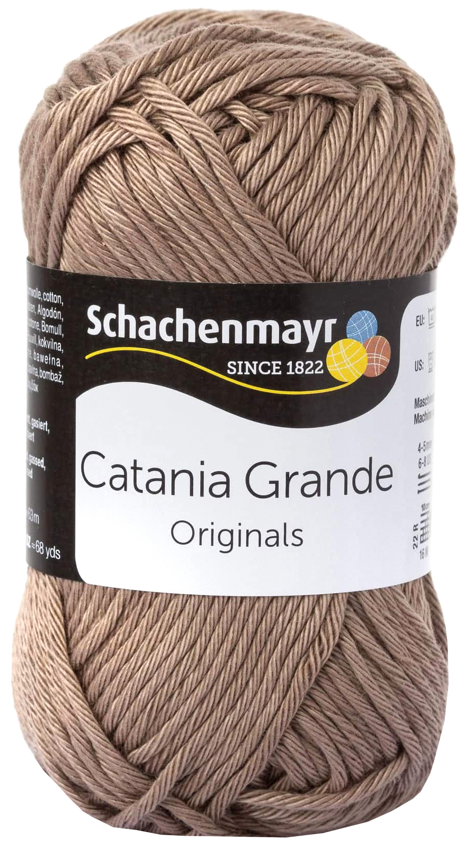 

Пряжа Schachenmayr 9807331 Catania Grande Originals (03254, taupe), Серый, Catania Grande