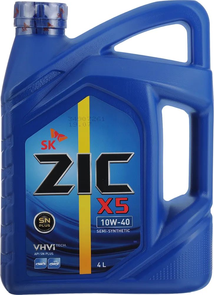 Моторное масло ZIC X5 10W-40 4л.