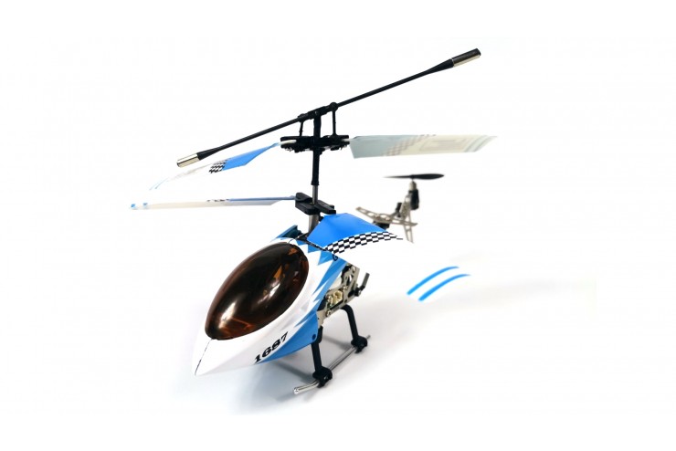 Радиоуправляемый вертолет Gyro JiaYuan Whirly Bird Gyro JiaYuan 1687A-2-Blue