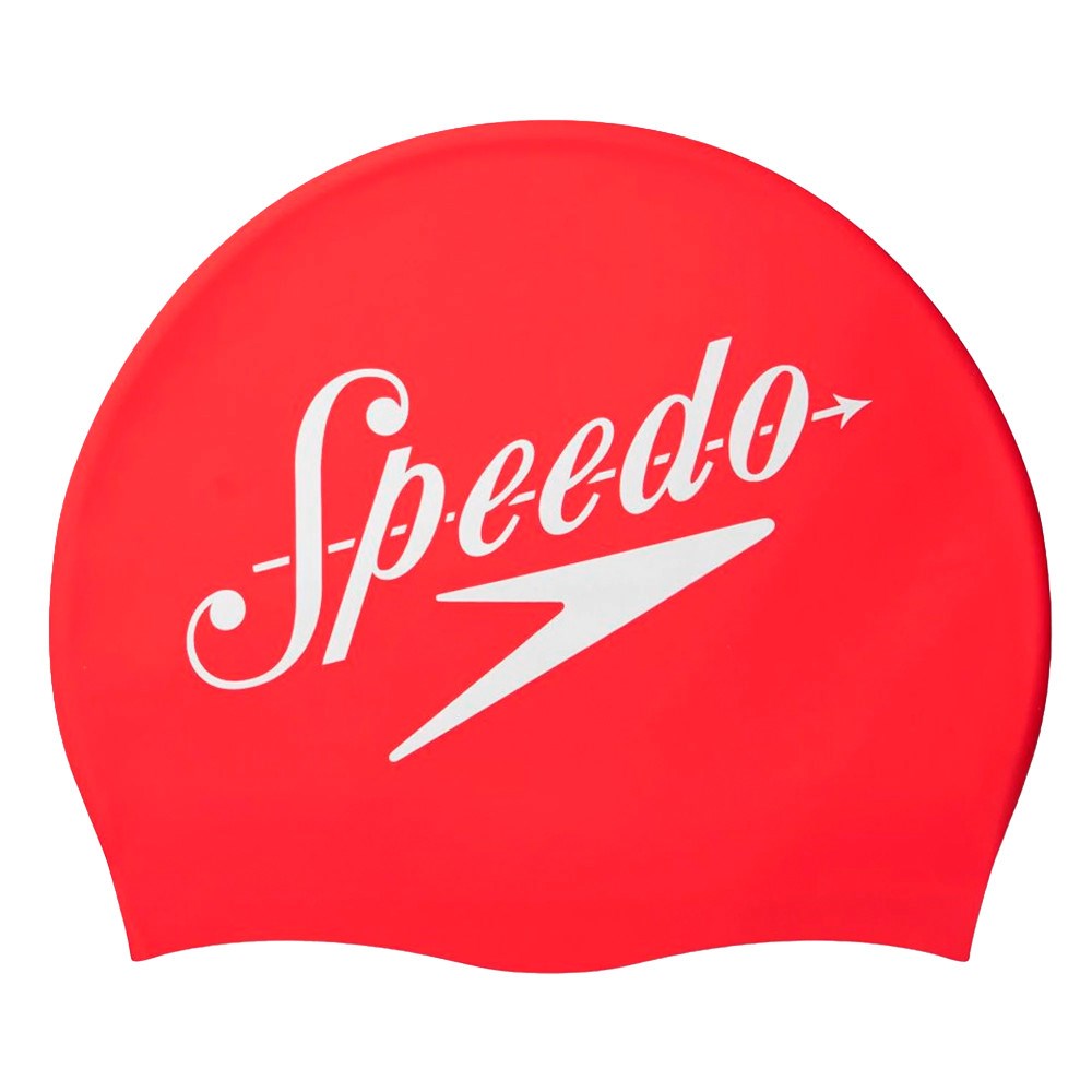 Speedo SLOGAN PRINT CAP Шапочка для плавания Красный/Белый