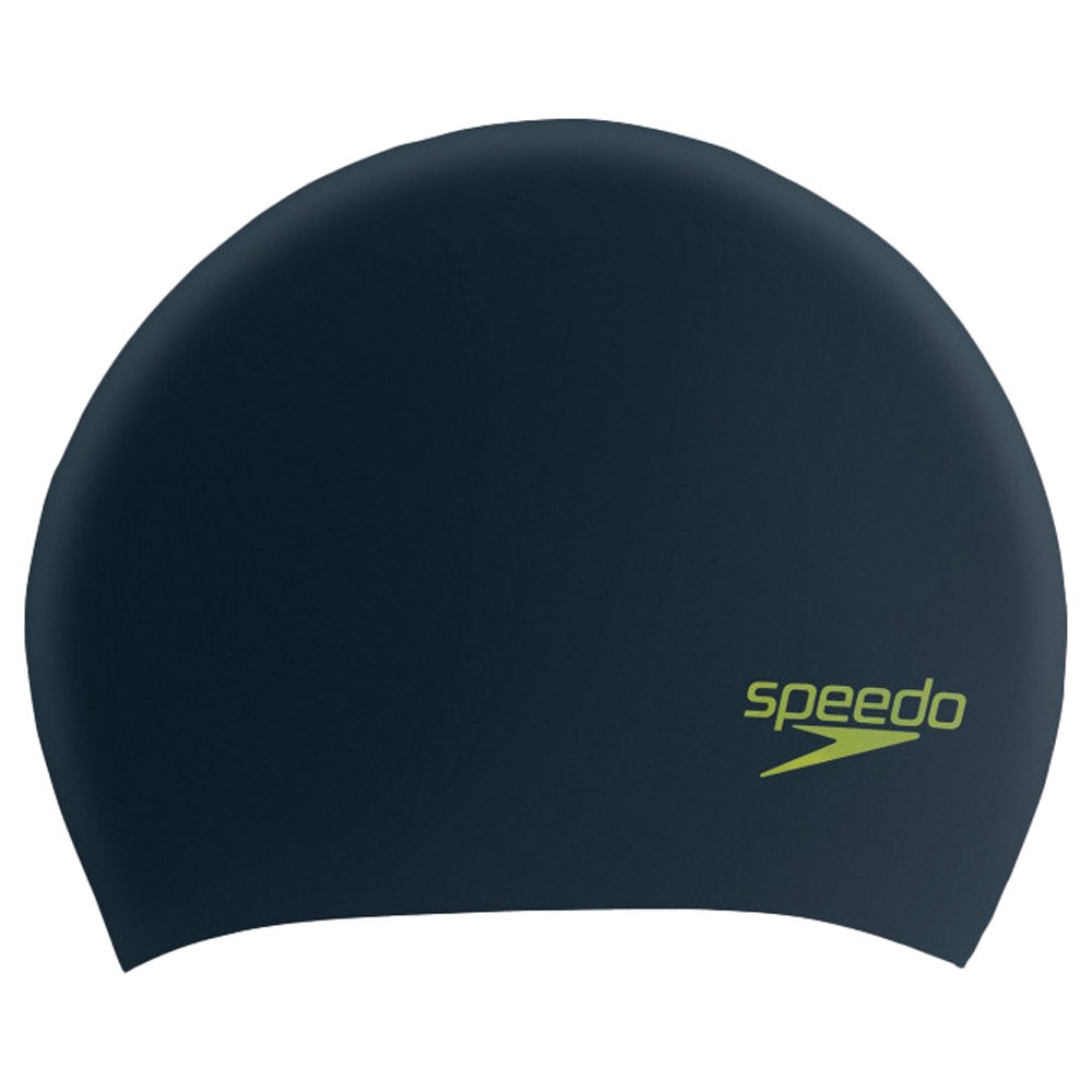 Speedo LONG HAIR PACE CAP JR Шапочка для плавания детская Черный/Зеленый