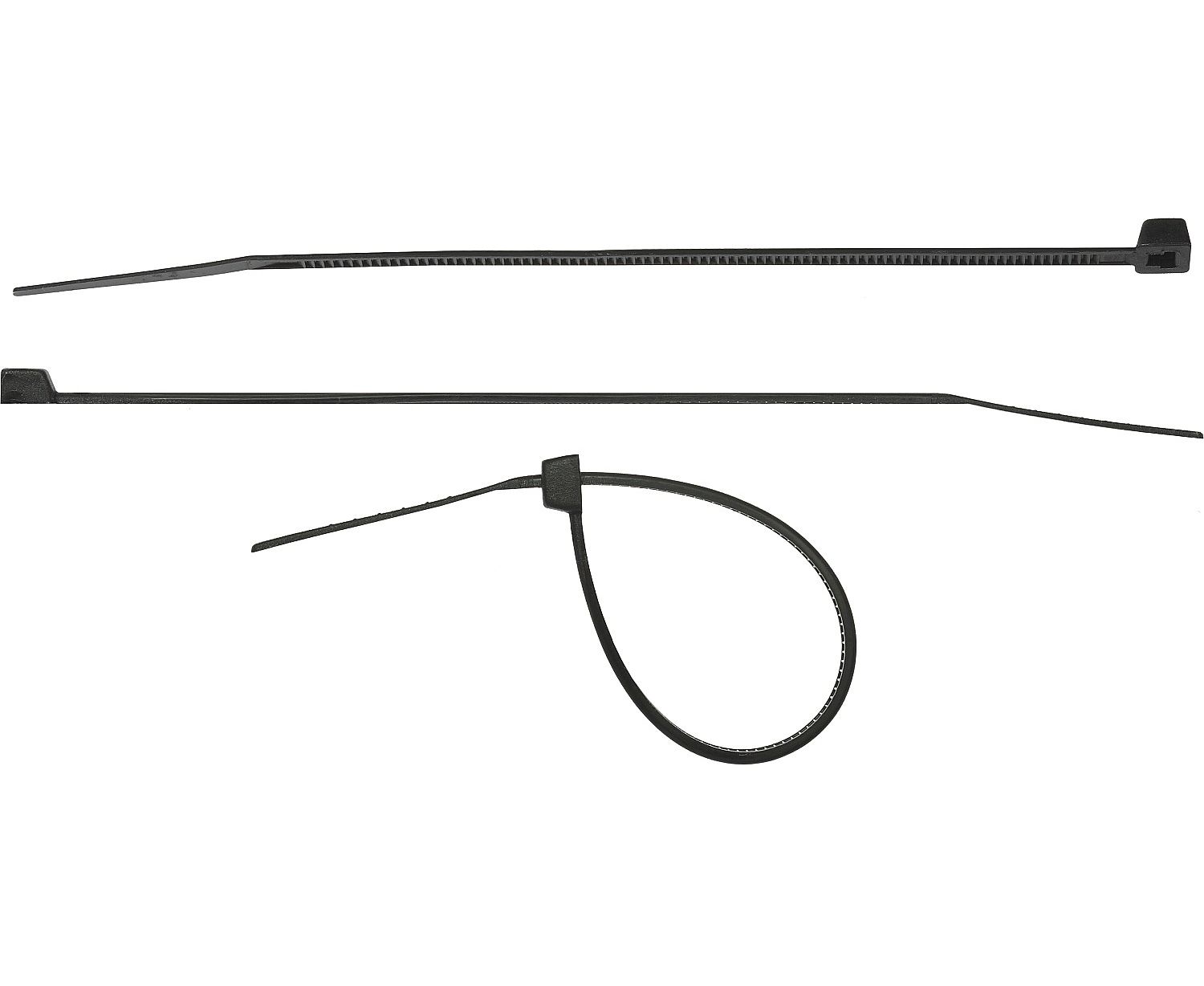 фото Хомуты-стяжки кабельные сибин черные хс-ч, 4.8 х 500 мм, 100 шт, нейлоновые